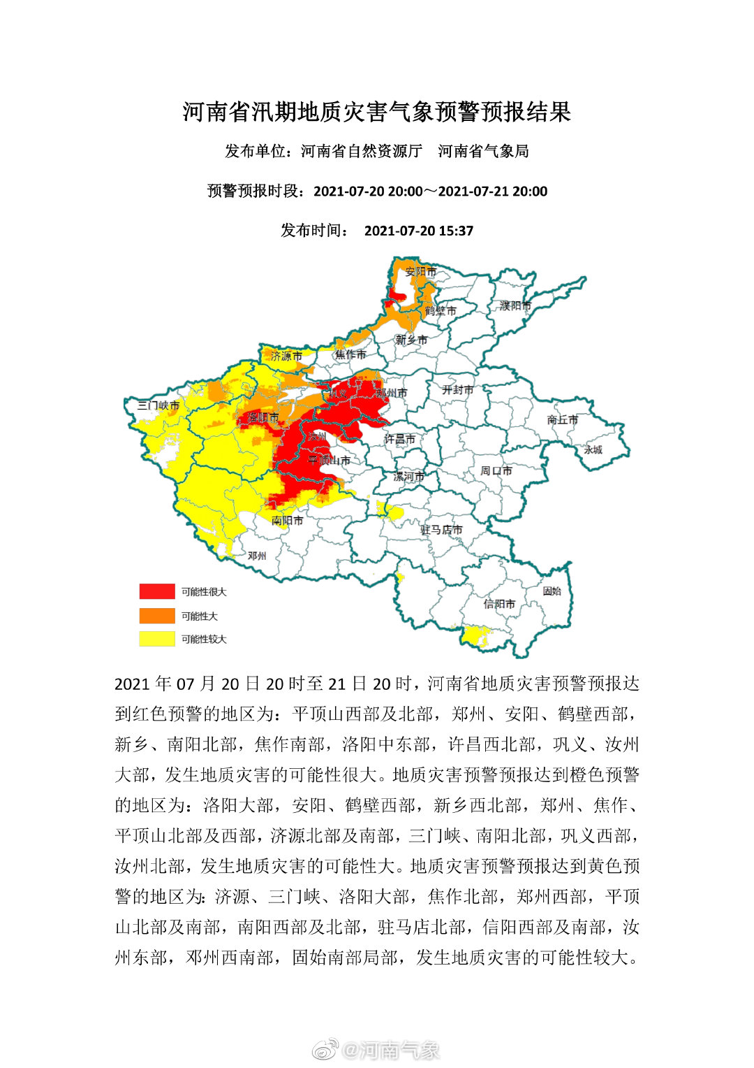 河南发布最新预警消息，警惕自然灾害与人为风险的双重挑战威胁